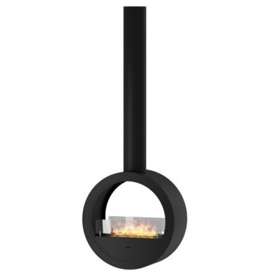 INFIRE INCYRCLE 2SIDE BLACK ceiling mounted bioethanol fireplace 2