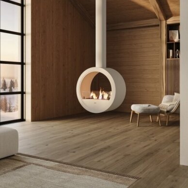 INFIRE INCYRCLE 2SIDE WHITE ceiling mounted bioethanol fireplace