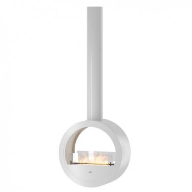 INFIRE INCYRCLE 2SIDE WHITE ceiling mounted bioethanol fireplace 1