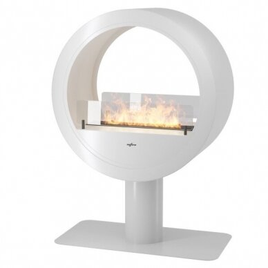 INFIRE INCYRCLE 2SIDE WHITE free standing biofireplace 1