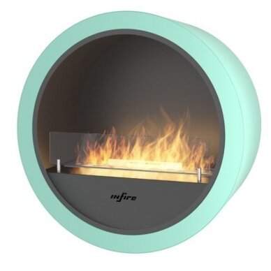 INFIRE INCYRCLE WALL BLACK bioethanol fireplace wall-mounted 3