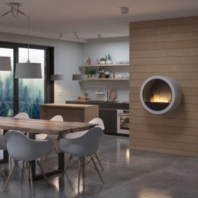 INFIRE INCYRCLE WALL WHITE bioethanol fireplace wall-mounted 9