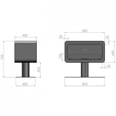 INFIRE INECCO WHITE free standing biofireplace 1