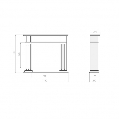 INFIRE INPORTAL 1 free standing bioethanol fireplace 2