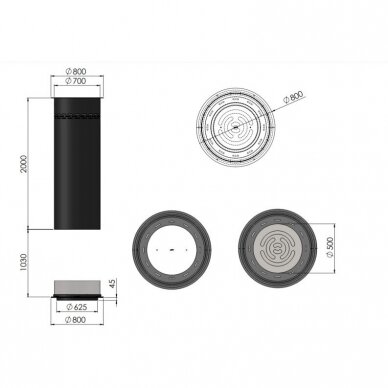 INFIRE INROUND biokamin 15