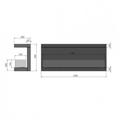 INFIRE INSIDE C1200 VERS3 biokamin sisseehitatav 1