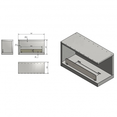 INFIRE INSIDE P800 VERS2 bioethanol built-in fireplace 1