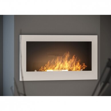 INFIRE INSIDE 900 WHITE bioethanol fireplace wall-mounted-insert 1