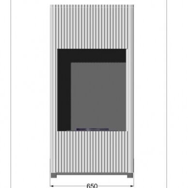 INFIRE INTILED WHITE free standing biofireplace 3