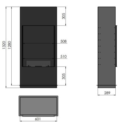 INFIRE INTILED WHITE free standing biofireplace 4