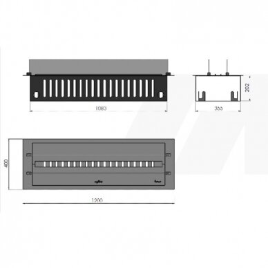 INFIRE INVAPO INSERT 1200 RETAIL RGB MULTI Optimyst elektrikamina südamik 7