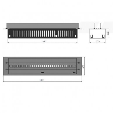 INFIRE INVAPO INSERT 1800 RETAIL RGB MULTI Opti-myst įmontuojamas elektrinis židinys 5