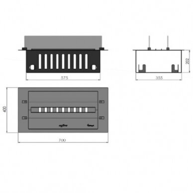 INFIRE INVAPO INSERT 700 RETAIL RGB MULTI Optimyst elektrikamina südamik 6