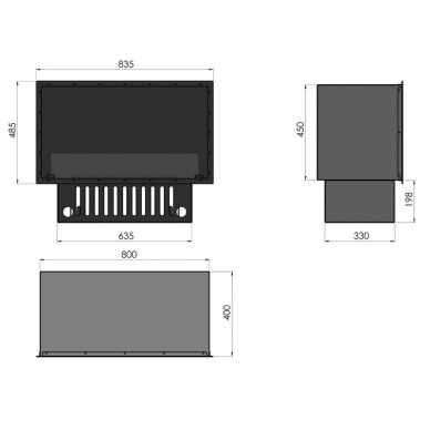 INFIRE INVAPO INSIDE 800 RETAIL RGB MULTI Optimyst iebūvējamais elektriskais kamīns 5