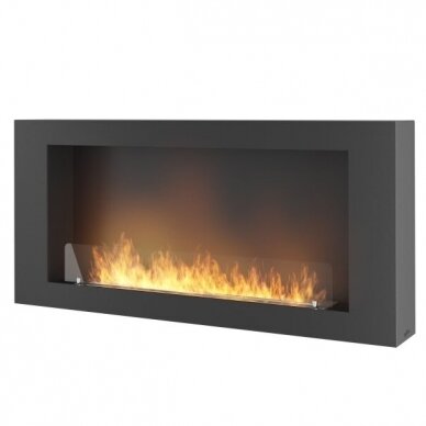 INFIRE MURALL 1200 BLACK bioethanol fireplace wall-mounted