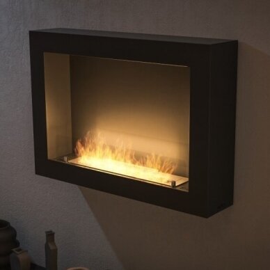 INFIRE MURALL BLACK 800 bioethanol fireplace wall-mounted 1