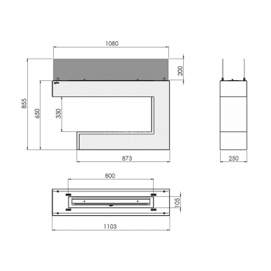 INFIRE SPECTRUM free standing bioethanol fireplace 2