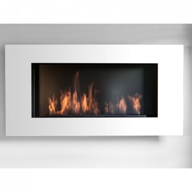 KAMI ACARA SLIM WHITE bioethanol fireplace wall-mounted-insert