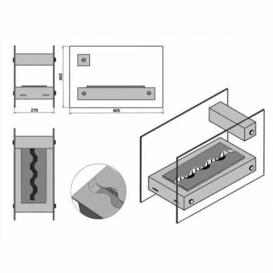 KAMI APO GLASS free standing biofireplace 1