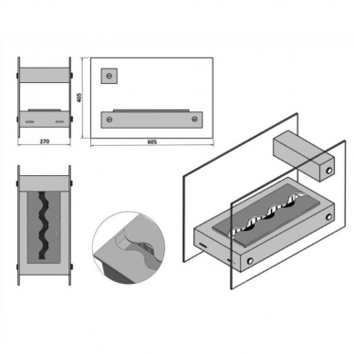 KAMI APO INOX free standing biofireplace 1