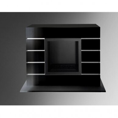 KAMI ART DESIGNE BLACK 1300 free standing bioethanol fireplace 1