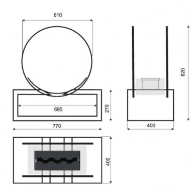 KAMI BARCENA free standing biofireplace 1