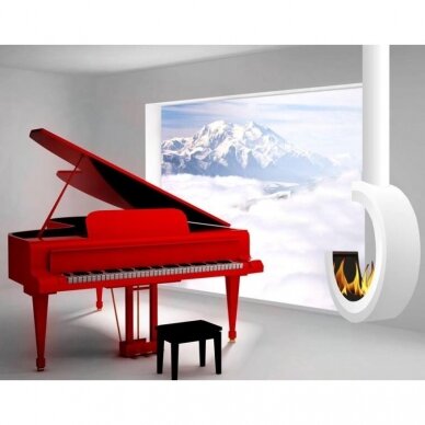 KAMI ERTA TOP 3 WHITE ceiling mounted bioethanol fireplace 1