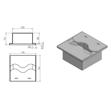 KAMI FALA 160x160 bioethanol fireplace insert 1