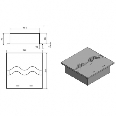 KAMI FALA 220x220 bioethanol fireplace insert 1