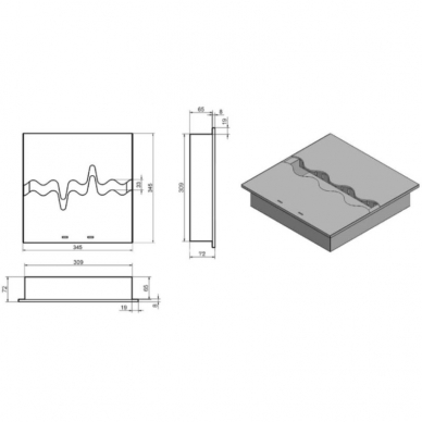 KAMI FALA 345x345 bioethanol fireplace insert 1