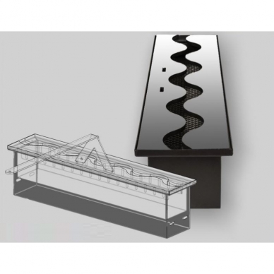 KAMI FALA 450x95 bioethanol fireplace insert 1