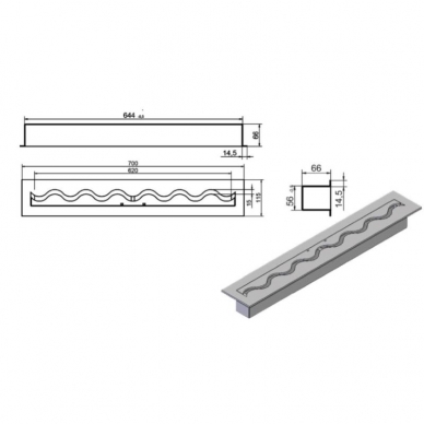 KAMI FALA 700x115 bioethanol fireplace insert 1