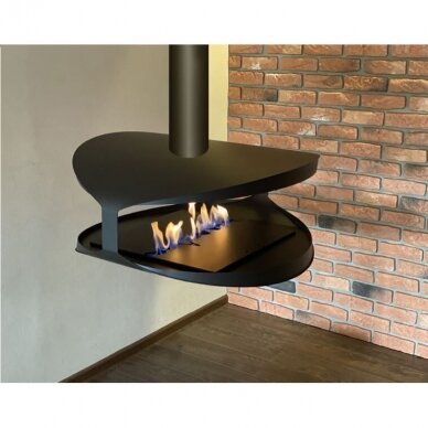 KAMI HUALALAI ROUND ceiling mounted bioethanol fireplace 2