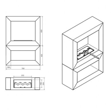 KAMI KATAMI POD free standing biofireplace 2