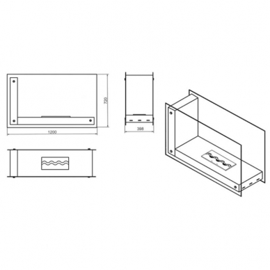 KAMI KATLA free standing biofireplace 1