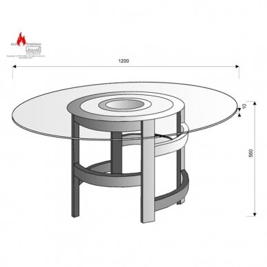 KAMI KRAKATAU free standing biofireplace 2