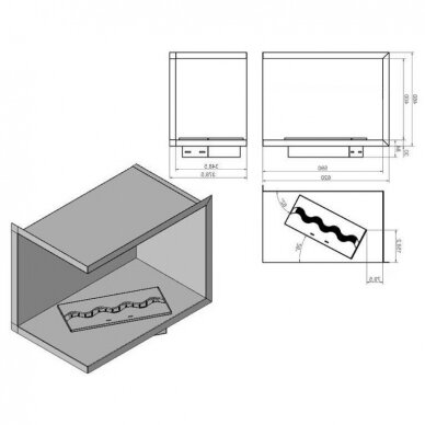 KAMI NILA 620X460X379 L biokamin sisseehitatav 1