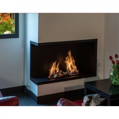 KAMI NILA 1900x530x410 L bioethanol built-in fireplace