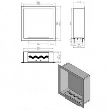 KAMI PELE 600x600 biokamin sisseehitatav