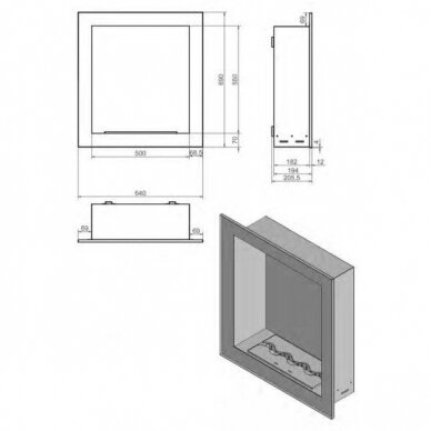 KAMI PELE 640x690 bioethanol built-in fireplace 1