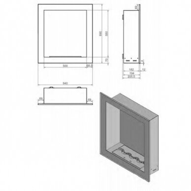 KAMI PELE 640x690 bioethanol built-in fireplace 1