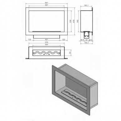 KAMI PELE 667x439 bioethanol built-in fireplace