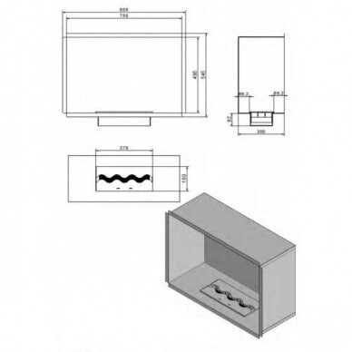 KAMI PELE 800x545 bioethanol built-in fireplace