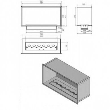 KAMI PELE 827x410 bioethanol built-in fireplace