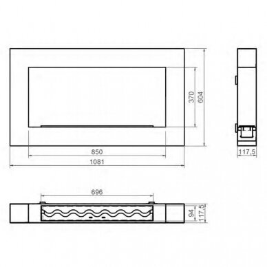 KAMI PELE 850x370x118 biokamin seinale 1