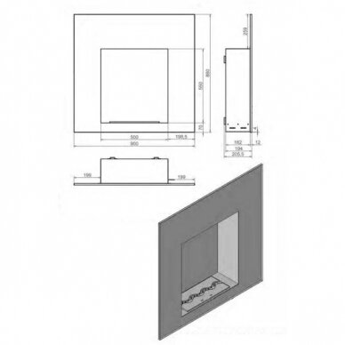 KAMI PELE 900x880 биокамин встраиваемый