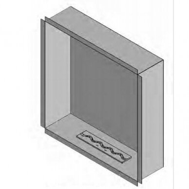 KAMI PELE 900x900x250 биокамин встраиваемый