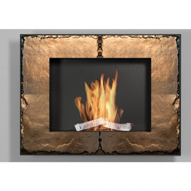 KAMI VESUVIUS GOLD bioethanol fireplace wall-mounted-insert