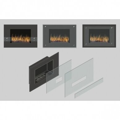 KAMI VESUVIUS ROCK GREEN bioethanol fireplace wall-mounted-insert 2