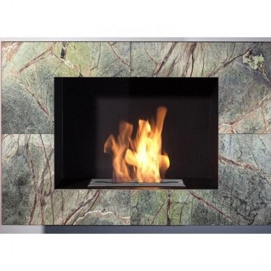 KAMI VESUVIUS ROCK GREEN bioethanol fireplace wall-mounted-insert